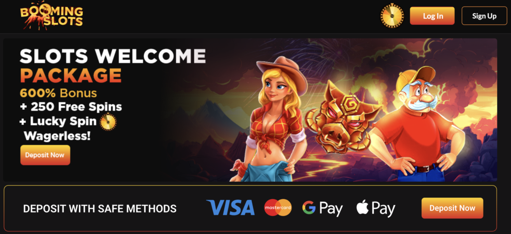 Booming Slots Credit Card Casino