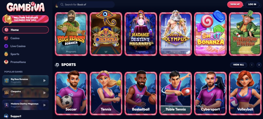 Credit Card Casino Game options.
